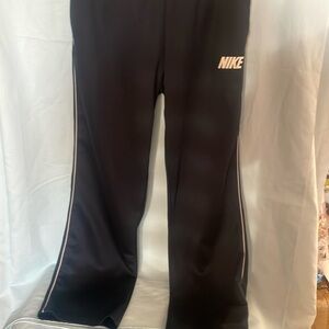 Nike Warm Up Track Pants 545345-060 Black With Drawstring